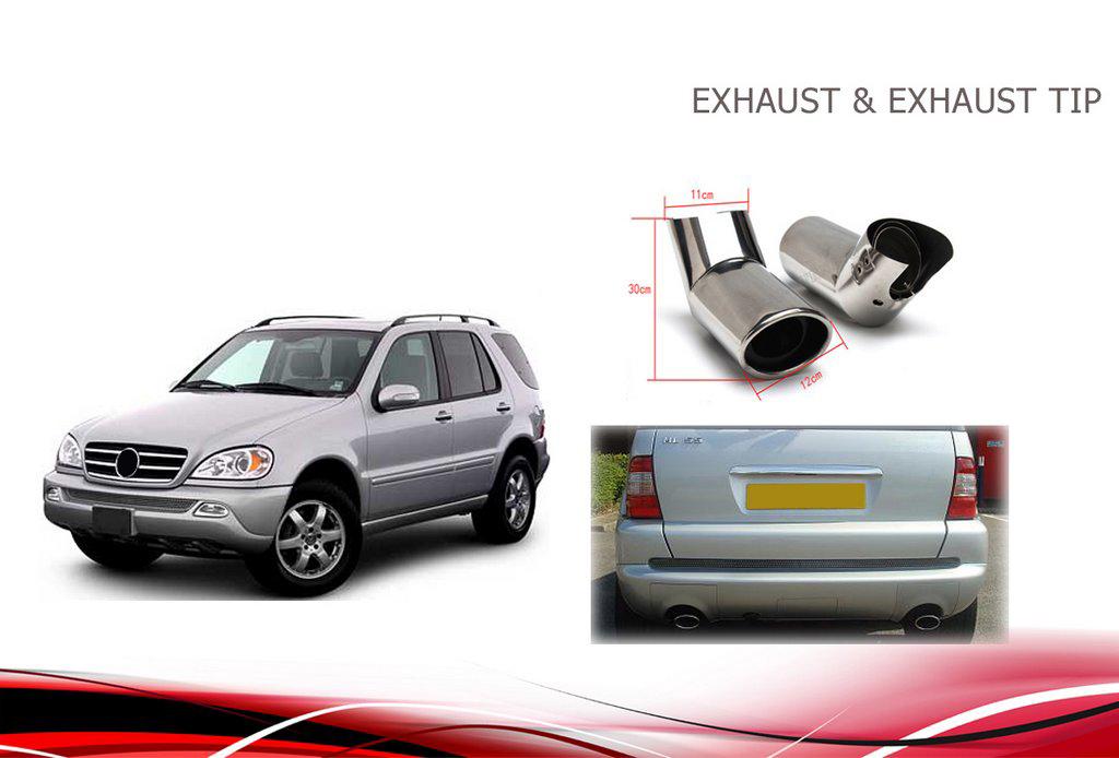 Насадка на глушитель (1 шт) для Mercedes ML W163