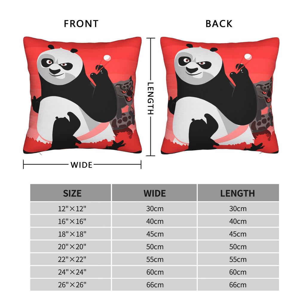 Pillow Cover K Ung F-Fu Panda Funny Pillow Case For Chair Sofa Home Decor Pillowcases
