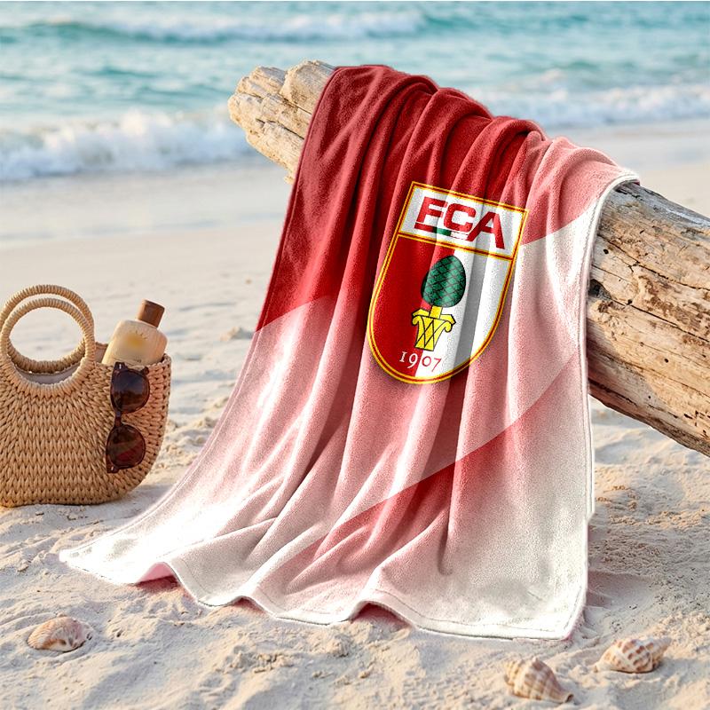 FC Augsburg FC Print Microfiber Beach Towel Quick Dry Absorbent Large Towel For Beach Swimming Travel