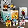 Creative Camera&Flowers Building Blocks DIY Toys Small Particle Bricks Assembly Puzzle Toys For Kids Gifts Sets