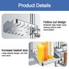 Adjustable Shower Rod Holder with Hook Shampoo Stand Shelf Bath Pipe Bracket  Bathroom Accessories