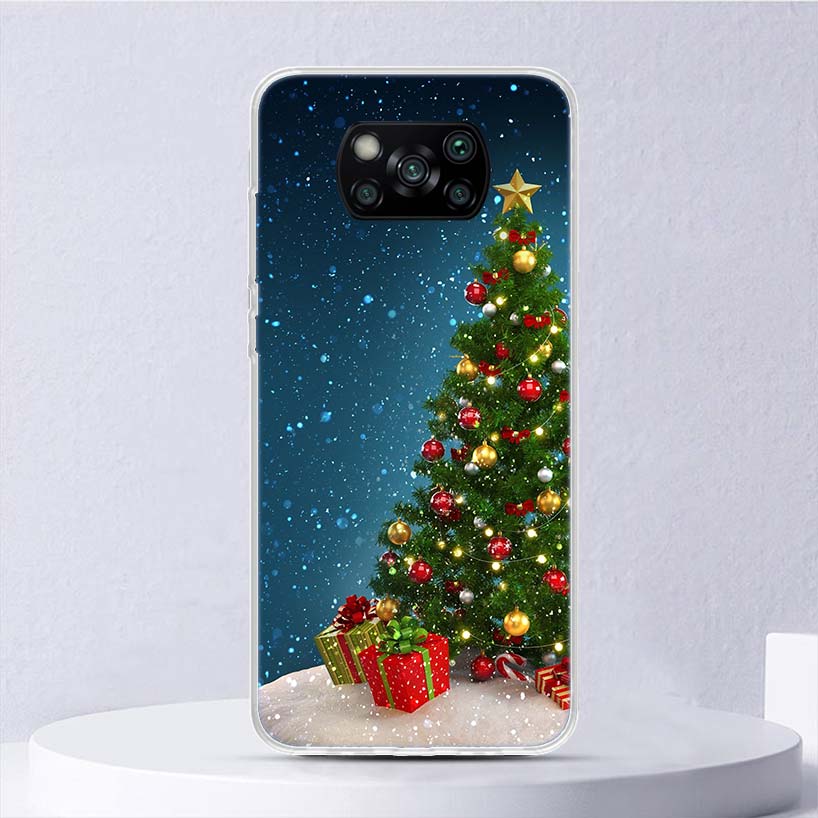 Merry Christmas Tree Snow Soft Case For Xiaomi Poco X7 X6 X5 X4 X3 Nfc F7 Ultra F6 F5 Pro Phone Cover F4 Gt F3 M5S M4 M3 M5 M6 C