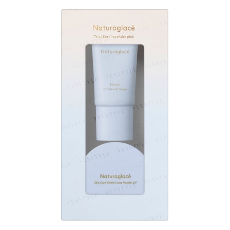 Naturaglace - Крем-пудра увлажняющая и рассыпчатая SPF50+ PA+++ Пробный набор