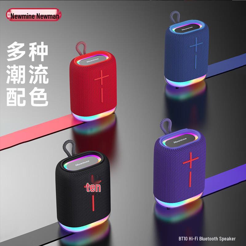 Портативная беспроводная Bluetooth-колонка Newmine BT10, штекер CN (адаптер в комплекте)