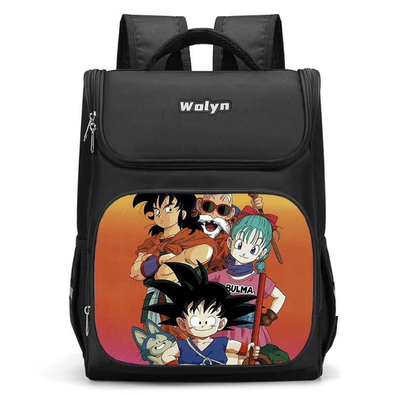 Spacious Dragon Ball Backpack For Kids Lightweight Oxford Cloth School Bag