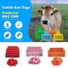 100 шт. Сельскохозяйственное оборудование Бирка для уха свиньи козы Идентификация Знак на ухо свиньи овцы Серьги-бирки для овец Корова