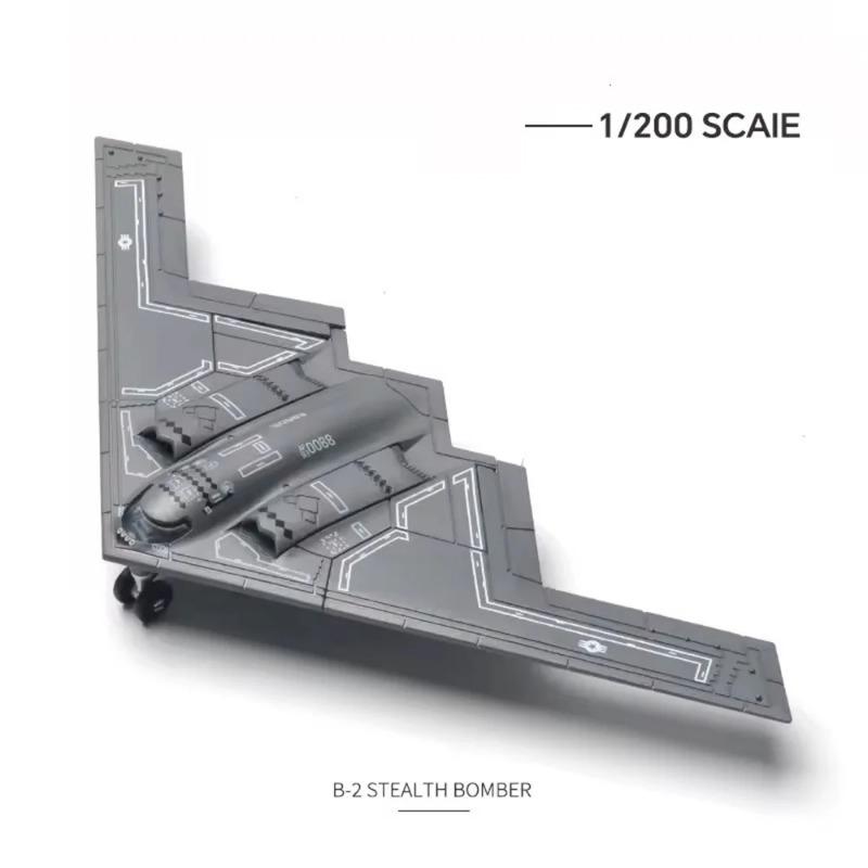 Игрушечные самолеты ВВС США B-2 Модель 1:Масштаб 200 Модель самолета-бомбардировщика-призрака из АБС-пластика и литого металла, конструктор, игрушка для коллекции, подарок