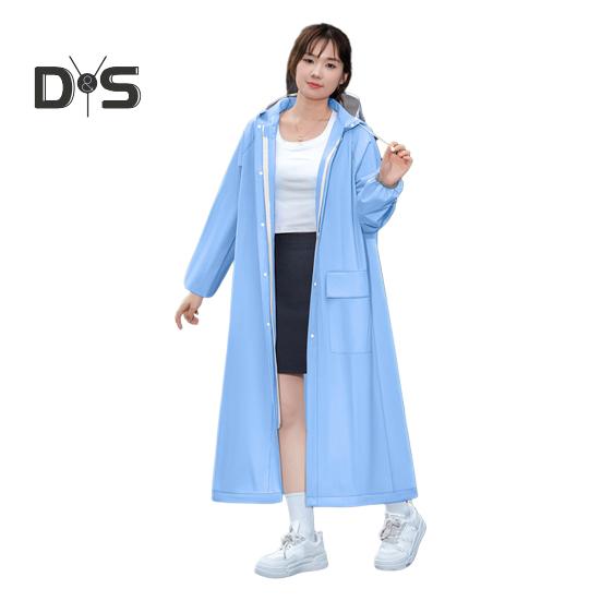 Плащ с капюшоном, водонепроницаемый, с застежкой-молнией из ЭВА, многоразовый, для взрослых, сверхлегкий, непромокаемый, толстый, портативный, для путешествий на открытом воздухе, дождевик-пончо, дождевик