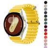 22 мм 20 мм ремешки для Samsung Galaxy Watch 7 6 4 classic 5 Pro Active 2 Силиконовый океанический браслет Huawei watch GT 2 2e 3 4 pro ремешок