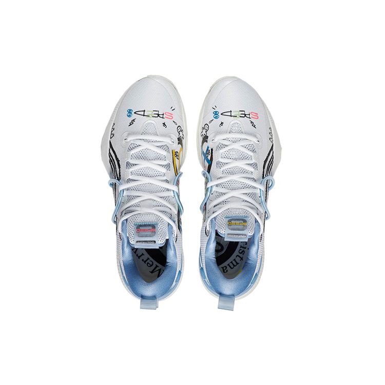 Li-Ning Рождественские мужские кроссовки Speed ​​8 Premium White Standard-White Blue ABAS005-4