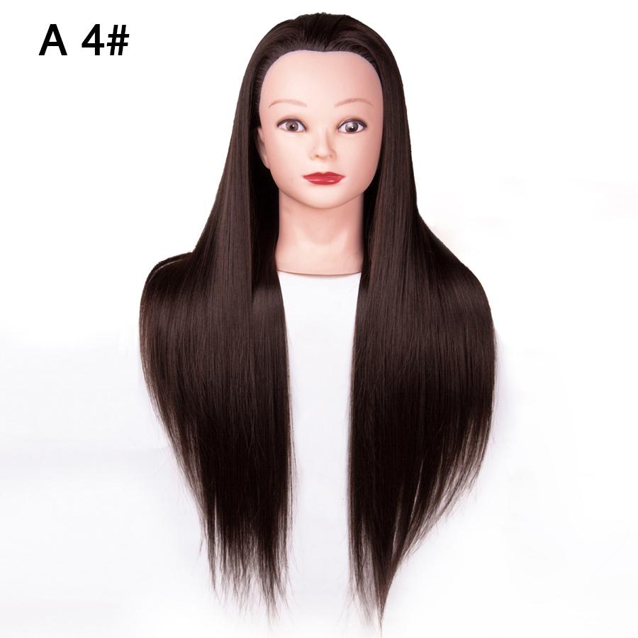 Голова манекена 65 см с тренировочной головкой для волос, парикмахерская, 7 стилей, тренировочная головка для причесок, бесплатный подарок