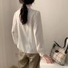 Autumn White Long-sleeved Shirt Women's High-end Chiffon Shirt Spring and Autumn New Shirt Bow Professional Temperament Shirt