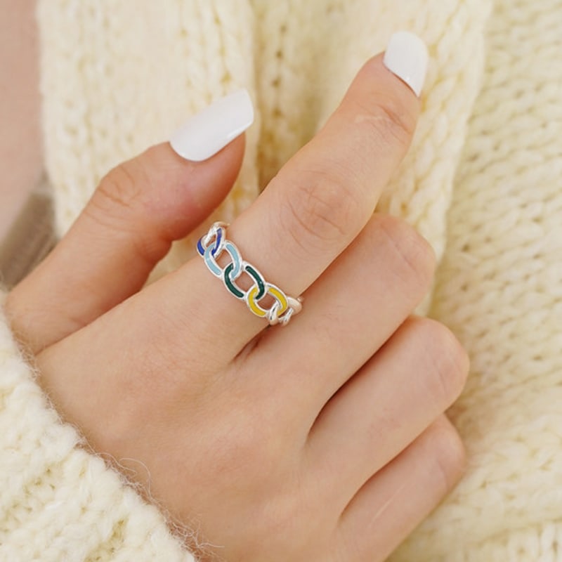 LAYERMOOD Color Chain R-silver