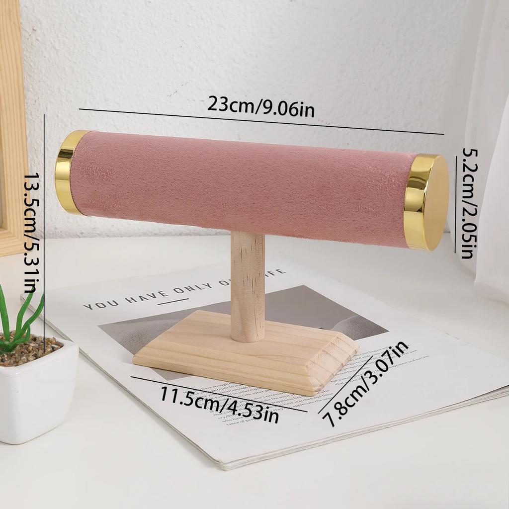 Jewelry Bracelet Display Stand Vertical T Bar Tower Organizer for Hair Band Home Organization Scrunchies Desktop Showcase