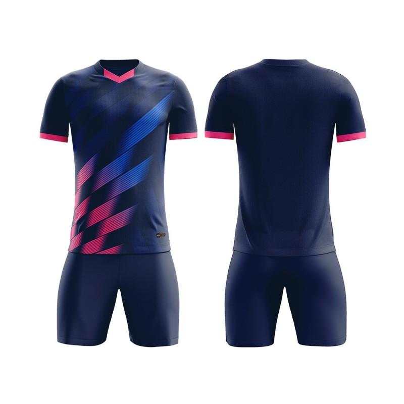Men Women Kids Quick Dry Soccer Jersey Set Training Match Uniform Narrow Shoulder Sportswear