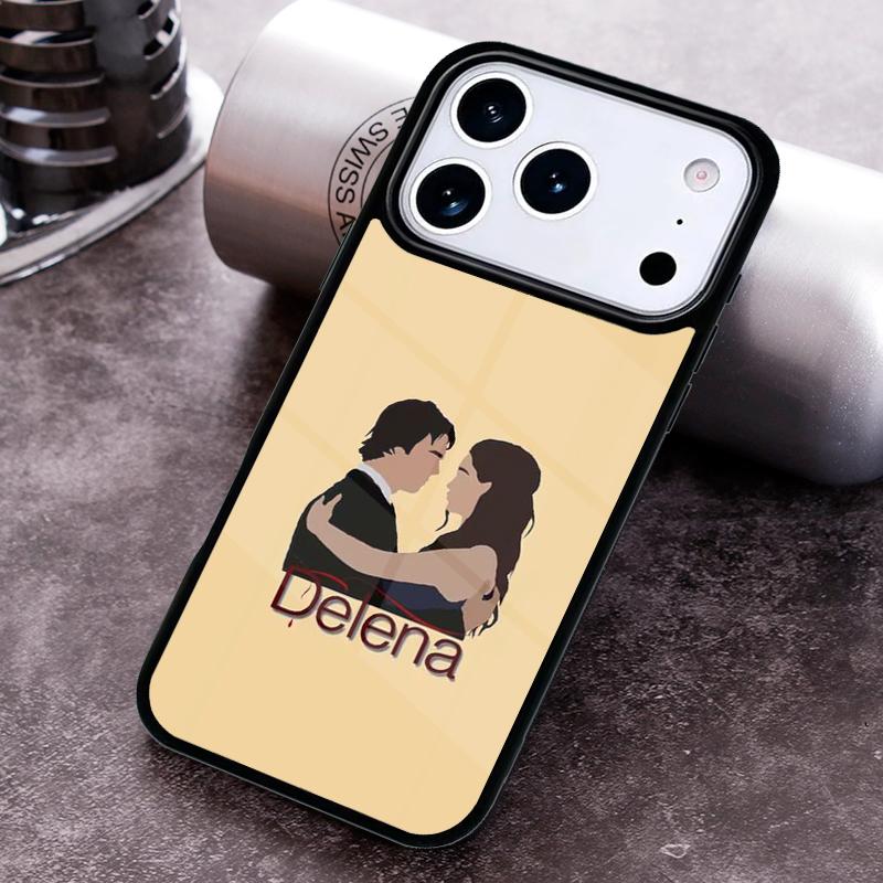 Чехол для телефона Damon Elena The Vampire Diaries для iPhone 17 16 15 14 13 12 11 Pro Max Plus 17Air Мягкий силиконовый чехол