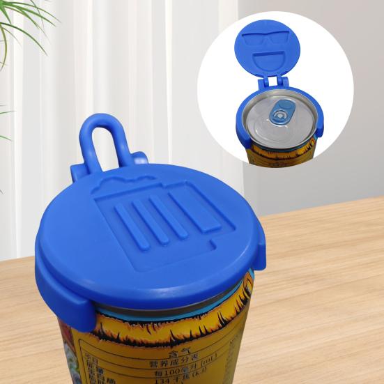 Многоразовая крышка для банки с газировкой, пластиковая крышка для напитков, банки с газировкой, пивом, соком, пылезащитная переносная крышка для банки с напитками, креативный подарок для дома, ресторана, офиса