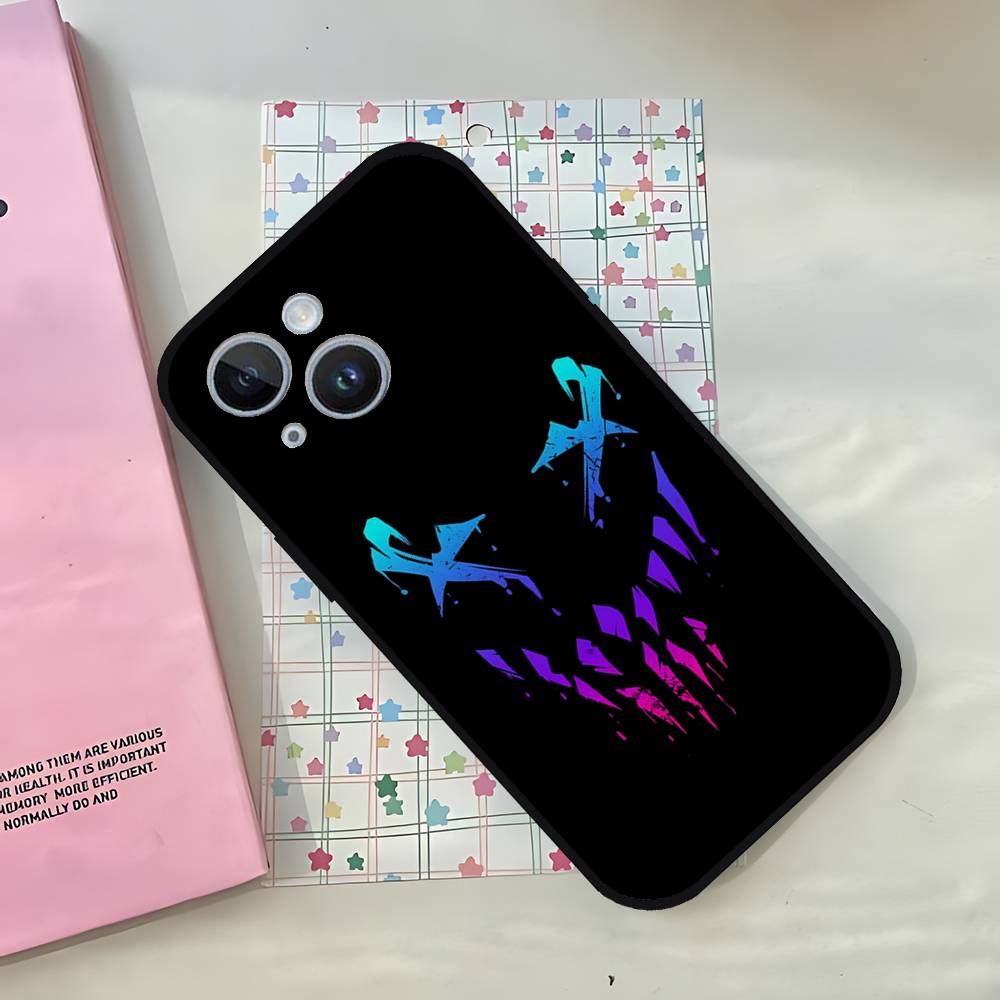 Чехол для телефона D-Devils-faces-S Для IPhone 1716 15 14 13 Pro Max 11 12 Mini X Xs XR Черный Силиконовый Чехол