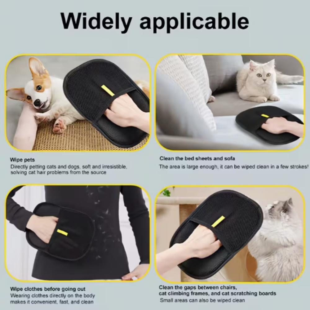 1/2pcs Pet Hair Remover Mitt Pet Hair Remover Gloves Deshedding Brush Glove for Dog Cat Rabbit with Long/Short/Curly Hair