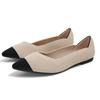 Temperament Fan Fei Weaving Color Flat Shoes Knitted Shoes Knitted Pointed Boat Shoes Doudou Shoes