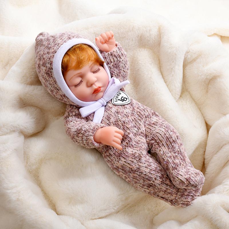 NPK Виниловые куклы-спящие мини-куклы Reborn 30 см с нарядами