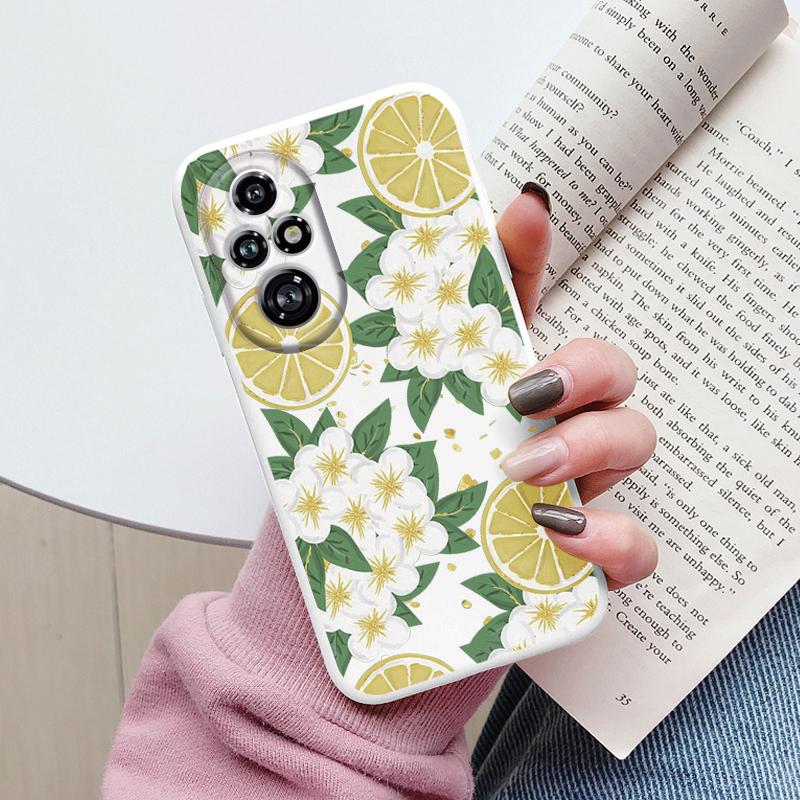 For Honor 200 Pro Case Phone Cover Popular Flower Lovely Cartoon Cat Soft Silicone TPU Funda For Honor 200Pro Protector Bumper