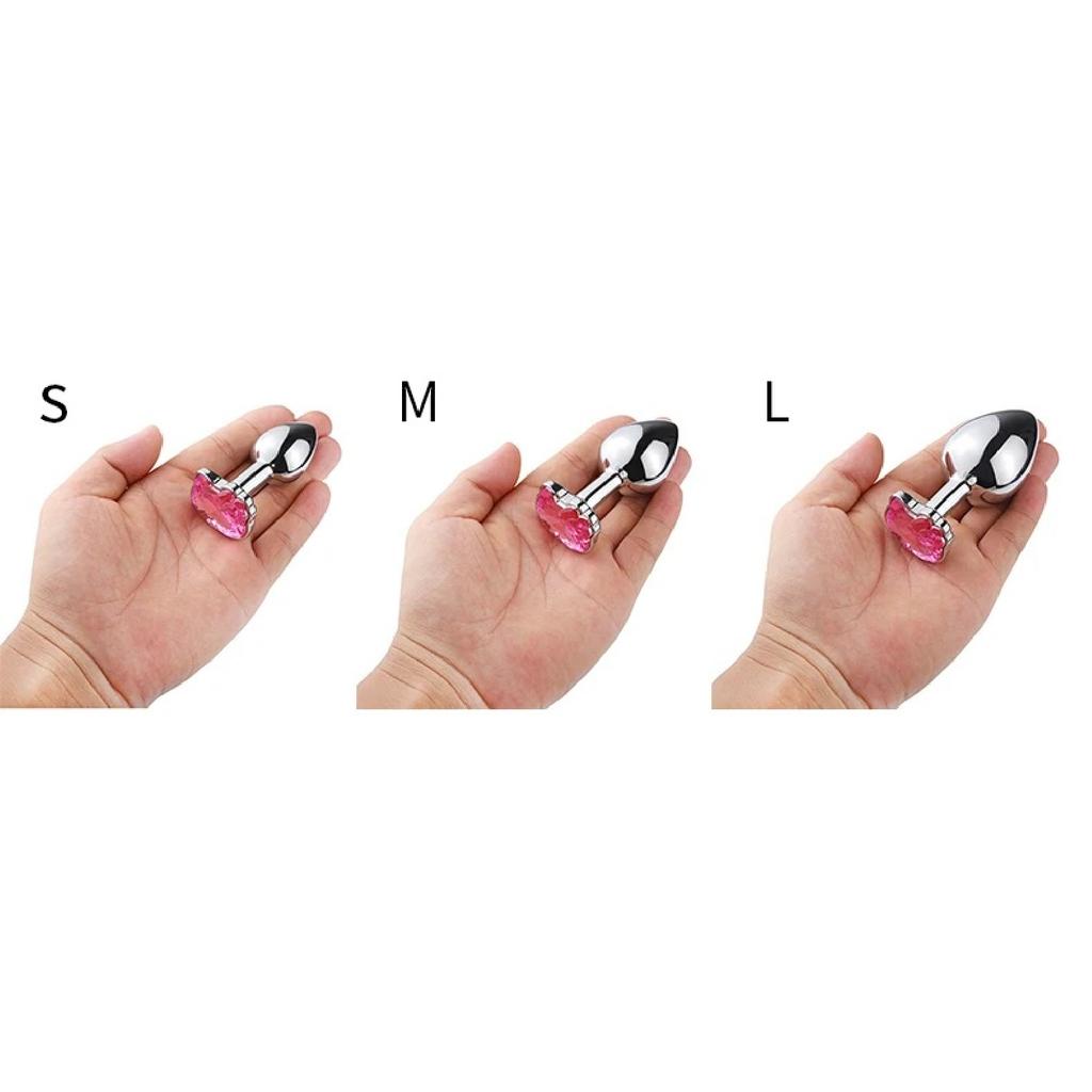 Stainless Cat Face Jewel Base Anal Plug Holle Kitty Cat Butt Plug Metal Prostate Massager Anus Stimulator Dildos Adult Sex Toys