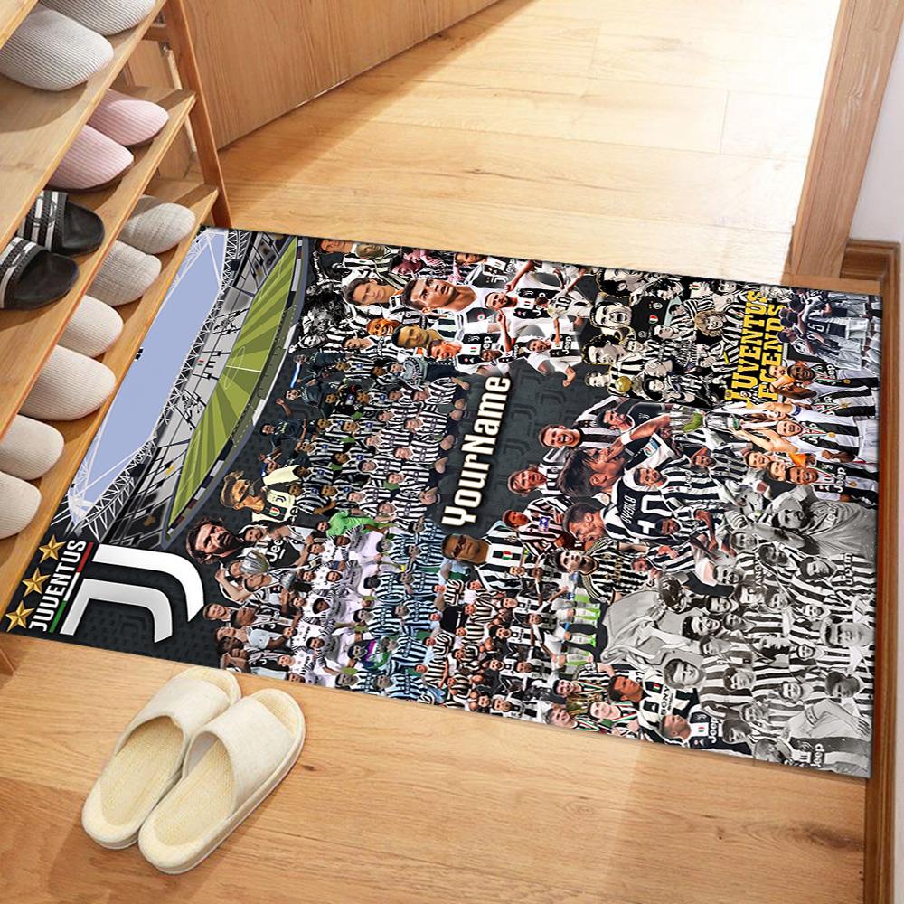 Juventus Personalized Text Floor Mat Suitable for Outdoor Playrooms Balcony Study room Antislip Carpet Office home decor