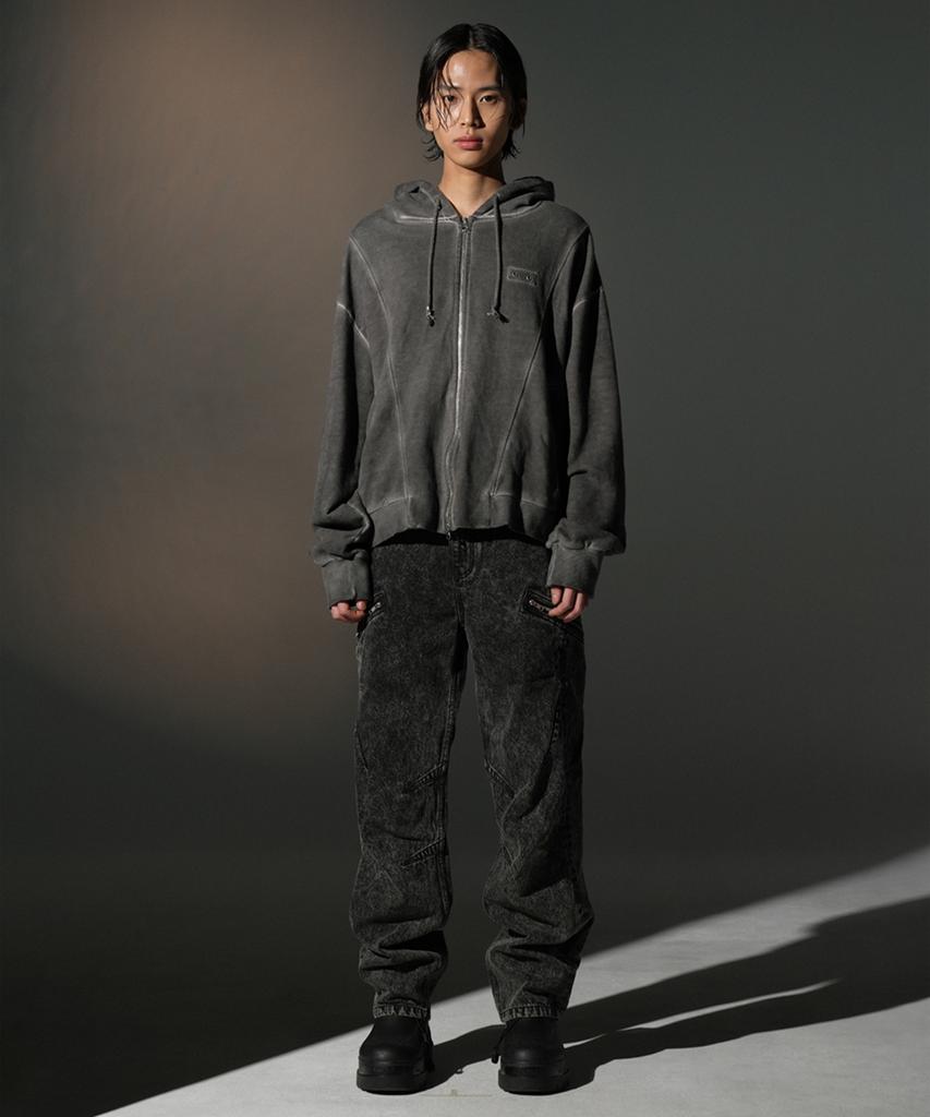 GRAILZ Dart Fit Zipper Denim [Brown]