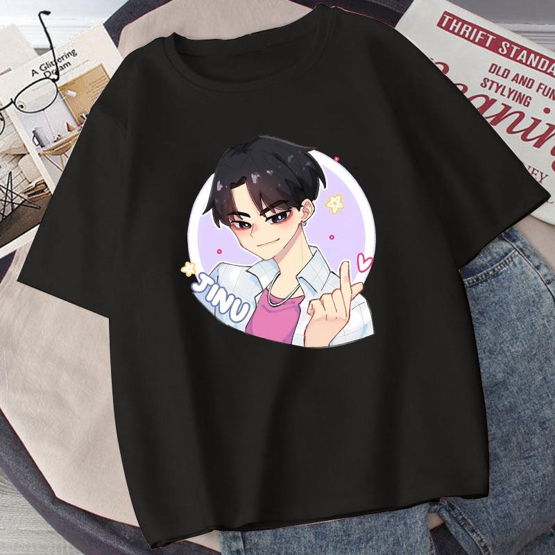 KPop Demon Hunters Child T-shirt Anime Character Print Short Sleeve Tees Girls' Summer Casual Tops Kids Birthday Gifts