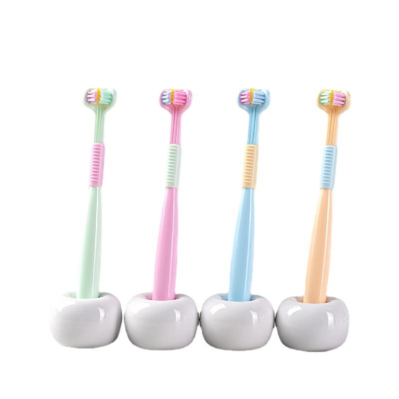 Health Cleaner Three Sided Soft Hair Tooth Toothbrush Ultra Fine Soft Bristle Adult Toothbrush Oral Care Safety Teeth Brush Oral