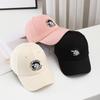 Бейсболка весна и осень женская новая жесткая кепка модная мужская кепка универсальная повседневная кепка с вышивкой кролика оттенок лето
