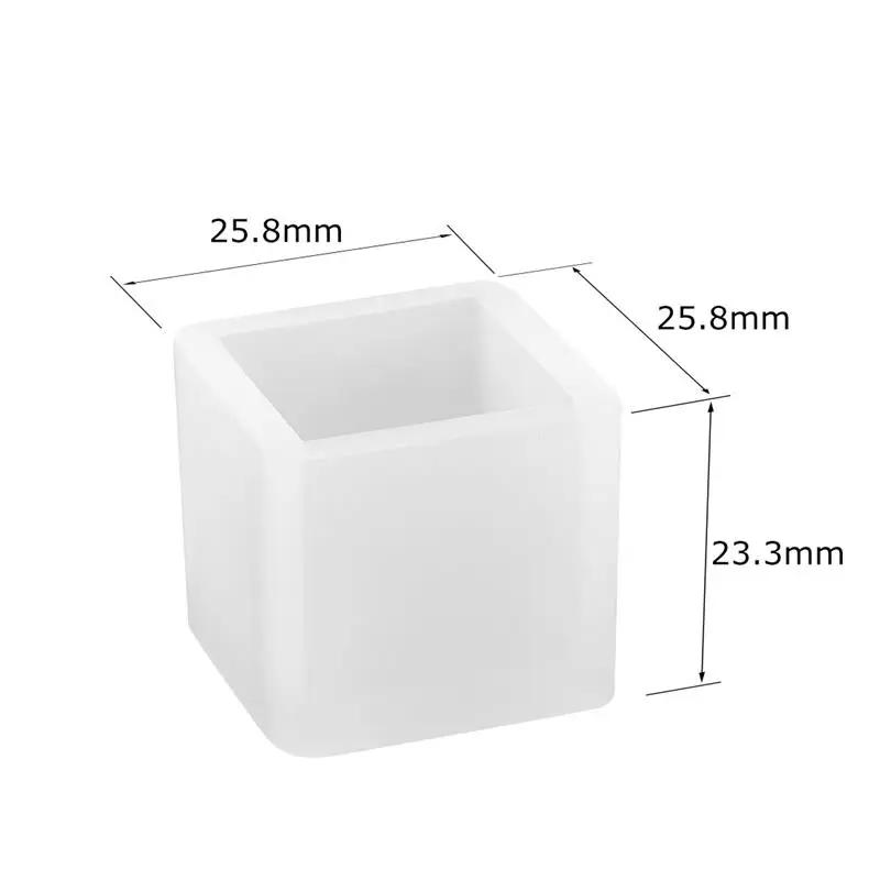 Силиконовая форма для литья из смолы 3D куб для DIY, кристальной эпоксидной УФ-смолы, изготовления ювелирных изделий, поделок, кристального украшения, силиконовая форма