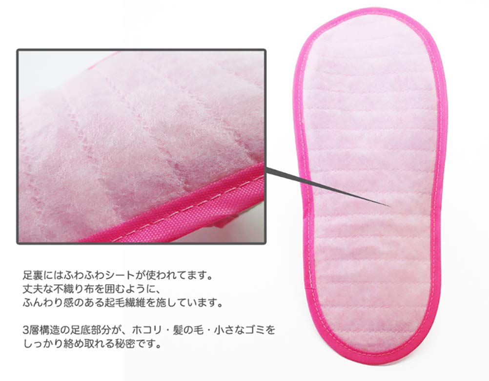 Тапочки Домашние чистые тапочки Свободный размер Розовые AADE8900PI Легко чистящиеся одноразовые [Okumura]