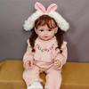 55cm Full Body Silicone Waterproof Reborn Doll Realistic Newborn Toddler Princess Baby Dolls For Girl Gift