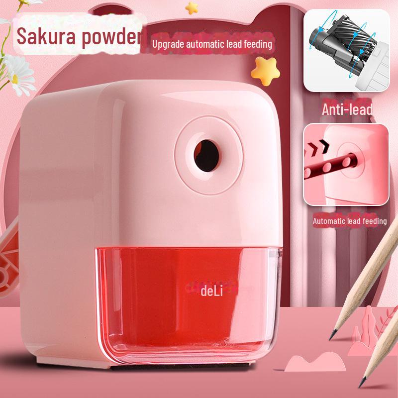Hand-Cranked Pencil Sharpener with Automatic Lead Feeding for First Grade Students