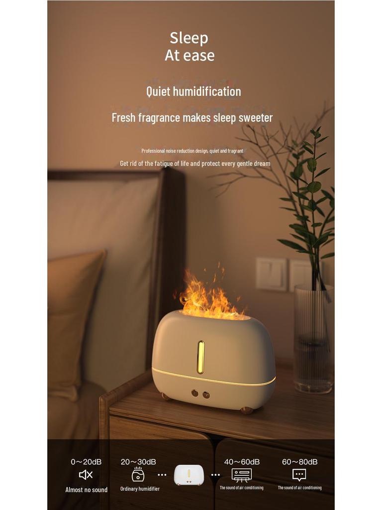 Увлажнитель воздуха USB Flame 2023: Большой аппарат для ароматерапии с распылителем для дома и спальни