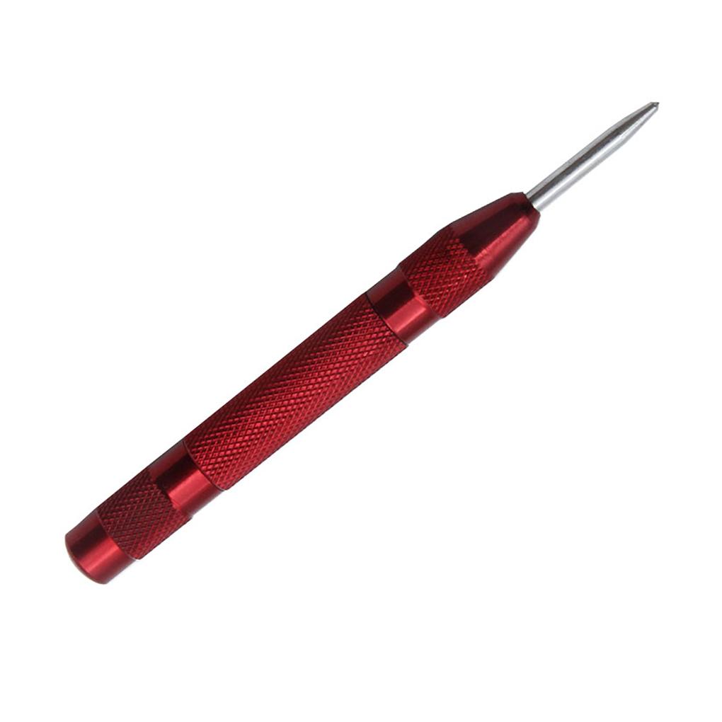 Automatic Center Pin Punch Spring Loaded Marking Starting Holes Tool Wood Press Dent Marker Drill Bit Multifunction Positioner
