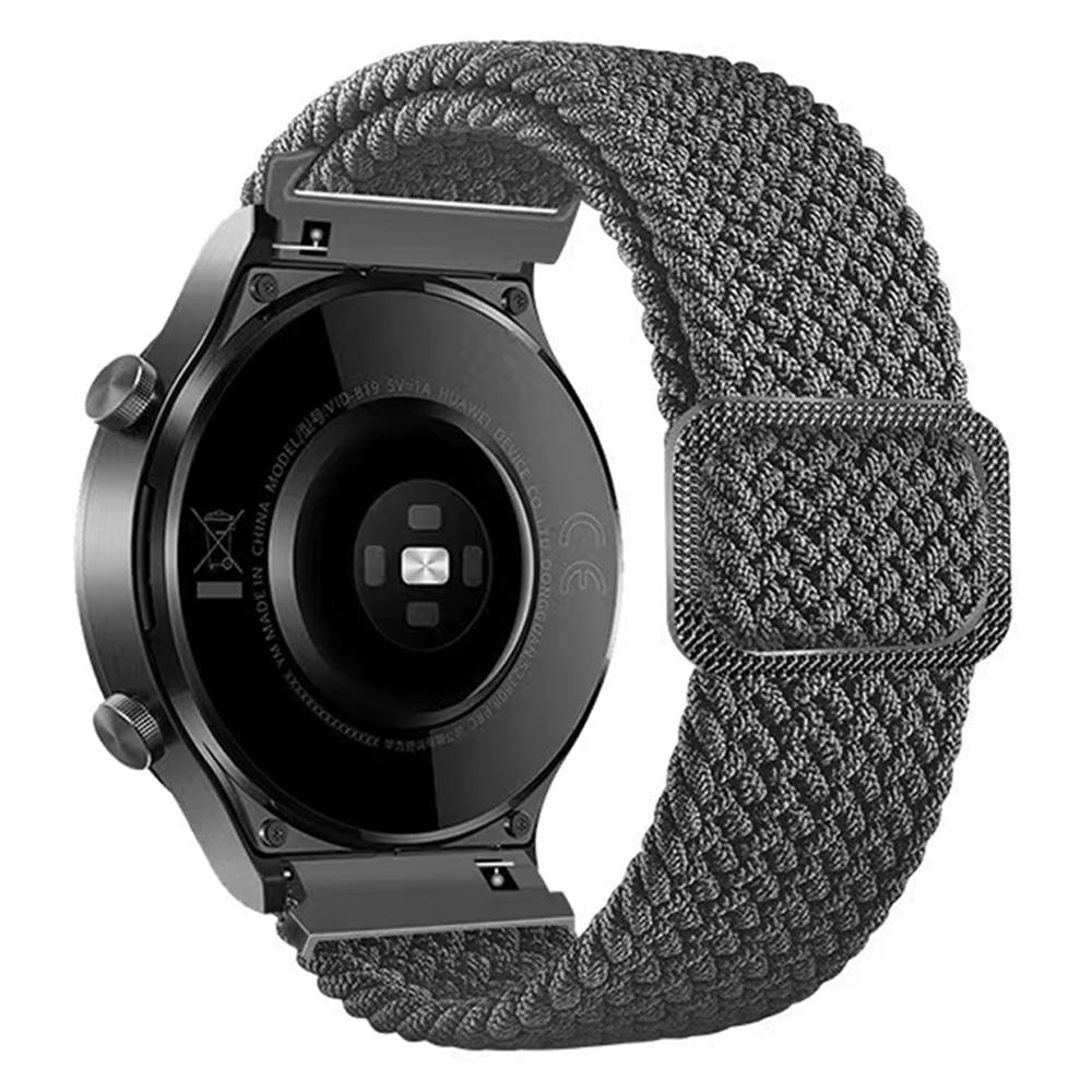 Для Huami AMAZFIT BALANCE 2/Active 2 Плетеная нейлоновая ремешок для часов Для AMAZFIT BIP 6 5 GTR/GTS 2e 2 3 4 Эластичный браслет 20/22 мм Ремешок