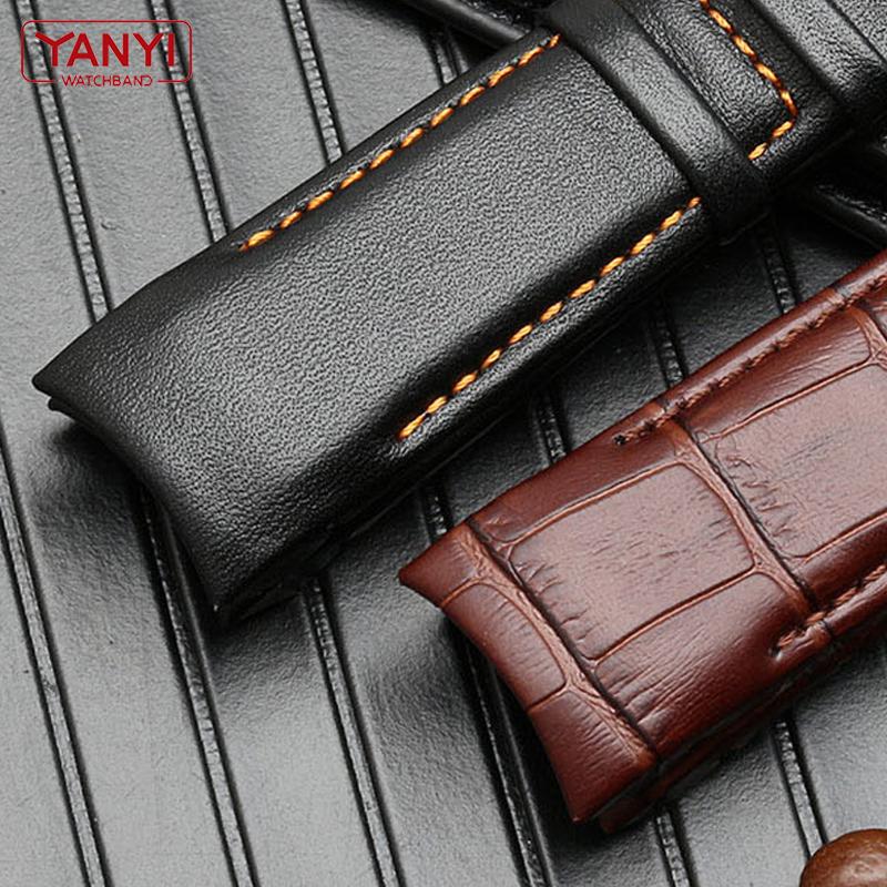 Ремешок для часов из натуральной кожи 22 мм, 23 мм, 24 мм для Tissot T035.407A T035.617A 627A, ремешок для часов, браслеты с пряжкой-бабочкой