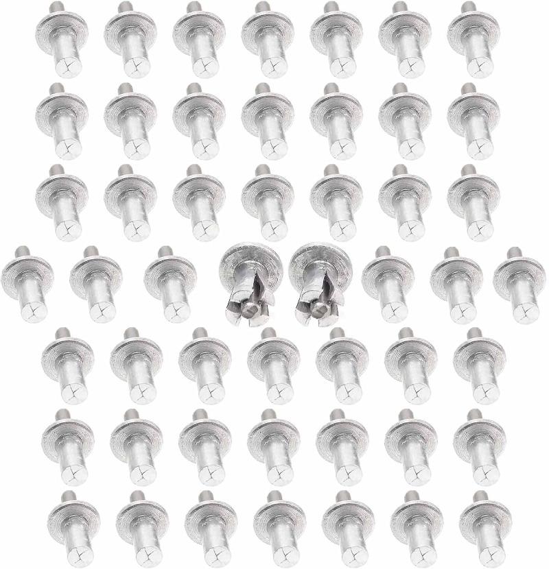 Распорные заклепки из алюминиевого сплава, заклепки с распорной головкой и гвоздями, прокалывающие заклепки, стержни из нержавеющей стали, шурупы, крепежи для досок и стен