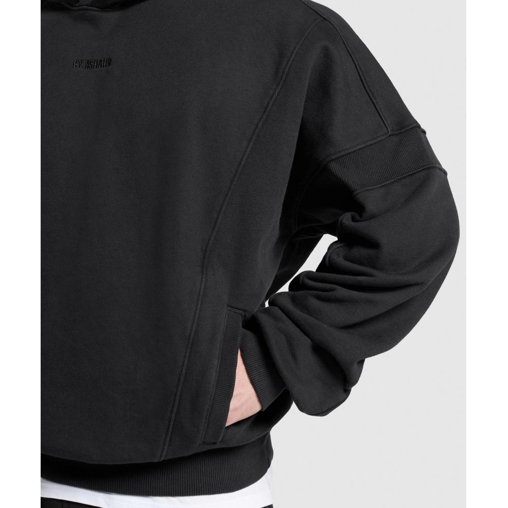 Gymshark Толстовка с капюшоном Heavyweight Black A2b3a Bb2j