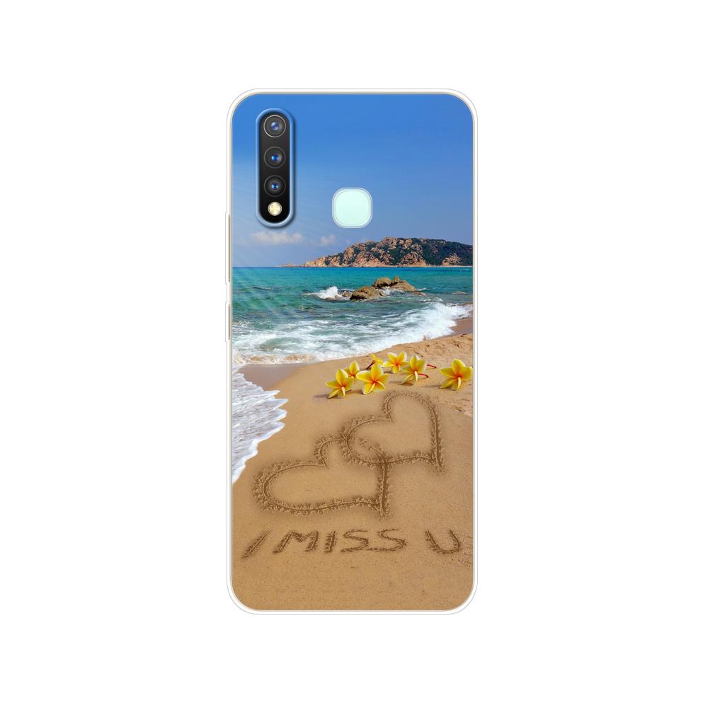 Чехол для Vivo Y19 6,53 дюйма, мягкий силиконовый чехол из ТПУ для Vivo Y19 Y 19 VivoY19, чехол для задней панели телефона, защитный бампер, сумка, чехол