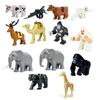 NEW Animals World Scene Elephant Male Elephant Camel Elk Gorilla Giraffe Horse Parts Building Blocks Model Sets Bricks Kids Kits