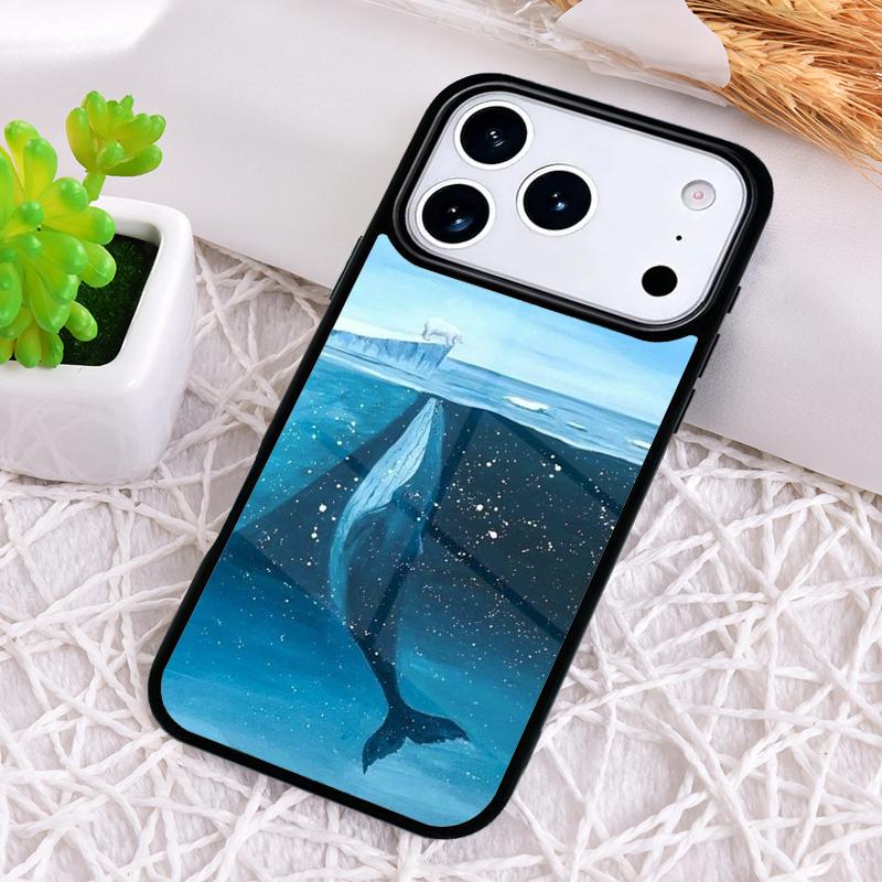 Ударопрочный чехол для телефона с рисунком кита, рыбы, волны, моря для iPhone 17 Air 16e 15 11 12 14 13 Pro Max Чехол Coque