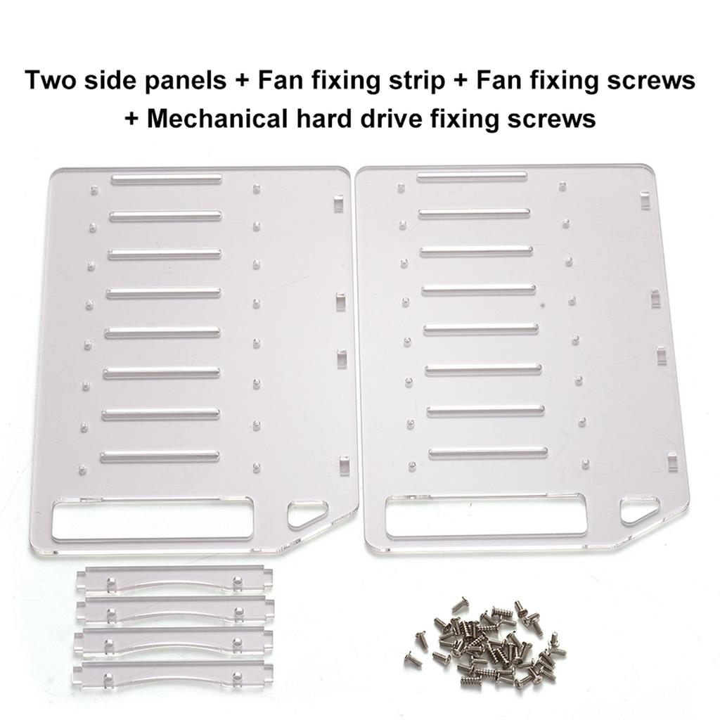 Hard Drive Rack Hard Drive Bracket Enclosure 46810 Bay Acrylic DIY Cooling Solution for Multiple