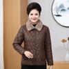 Older Women Winter Jacket Autumn Velvet Mom Outerwear Warm Cotton Padded Jacket Winter Loose Cotton Coat