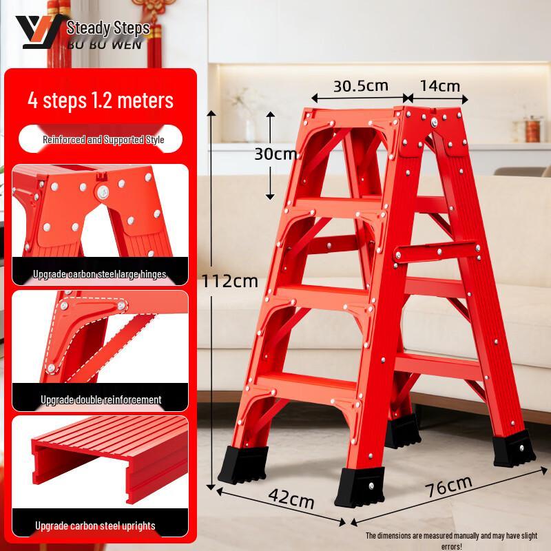 Bubbuwen Heavy-Duty Folding Aluminum Outdoor Ladder