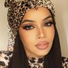 Popular Shawls Europe And America Fashion Bandannas Wild Leopard Print Sunscreen 90X90CM Bandanna Luxury Square Silk Scarves