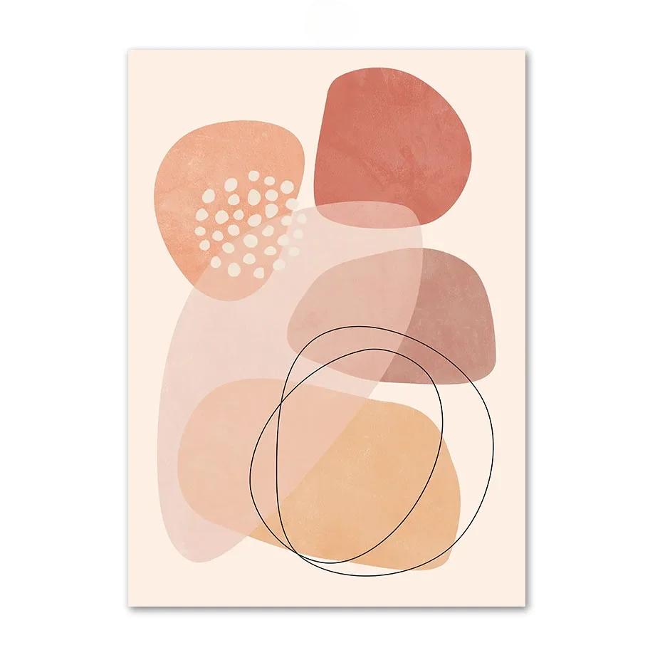 Пейзаж пустыни Бохо Минималистский лист настенное искусство холст картина скандинавский постер и принты настенные картины для гостиной домашний декор